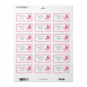 Baby shower Adreslabel Etiket (Full Sheet)