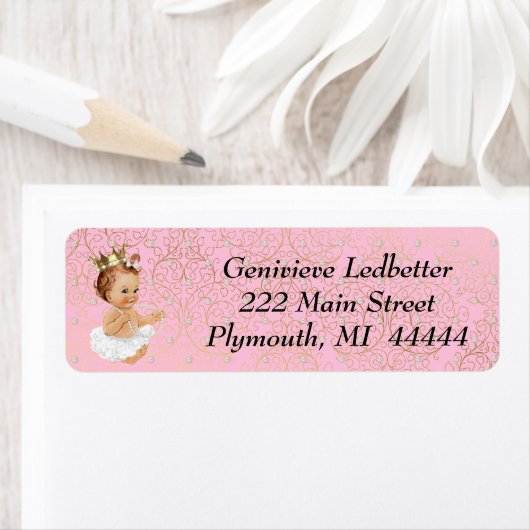 Baby shower Adreslabel Etiket (Insitu)