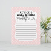 Baby shower Advice en wenst dat mama wordt (Staand voorkant)