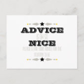 BABY SHOWER ADVICE-KAART ADVIESKAART (Voorkant)