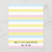 Baby shower Advice Kaart Beach Ball (Achterkant)