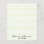 Baby shower Advice Kaart "Blue Green Owl" (Achterkant)