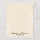 Baby shower Advice Kaart "Blue Turtle" (Achterkant)