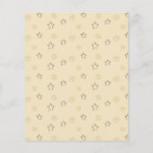 Baby shower Advice Kaart "Gold Black Stars" (Achterkant)