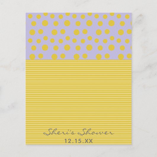 Baby shower Advice Kaart "Gold Feet Balloons" (Achterkant)