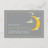Baby shower Advice Kaart Moon en Stars (Voorkant)