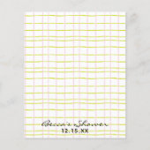 Baby shower Advice Kaart "Roze Groene Owl" (Achterkant)