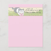 Baby shower Advice Kaart "Roze kattenwinkel" (Voorkant)