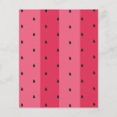 Baby shower Advice Kaart "Umbrella Watermelon" (Achterkant)