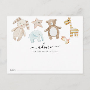 Baby shower Advies en Gender Guess Briefkaart