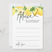 Baby shower Advies Kaart Baby shower Spelletjes Ci (Voorkant)