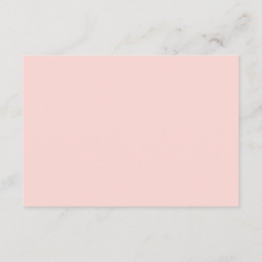 Baby shower Advies Kaart | BOHO Baby shower Coral (Achterkant)