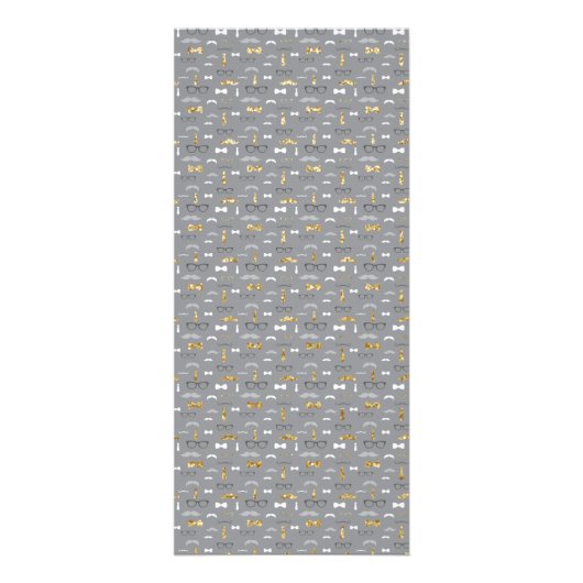 Baby shower Advies Kaart, Bow Stropdas Reclamekaart (Achterkant)