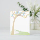 Baby shower advies Kaart Paci Bunny (Staand voorkant)