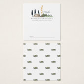 Baby shower advies Kaarten | Avontuur Vierkante Visitekaartjes (Voorkant /achterkant)