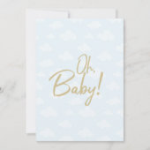 Baby shower advies notitiekaartje (Voorkant)