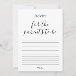 Baby shower advies voor de Kaart