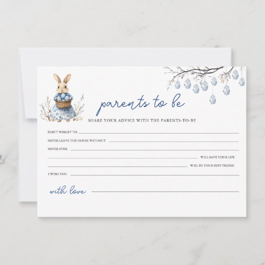 Baby shower advies voor de ouders Kaart (Voorkant)