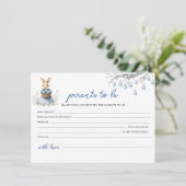 Baby shower advies voor de ouders Kaart (Staand voorkant)