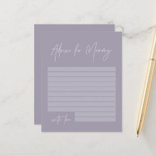 Baby shower advies voor mama modern lila paars