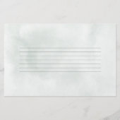 Baby shower advies wenst rustieke tomaat Waterverf Briefpapier (Achterkant)