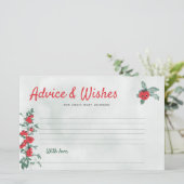 Baby shower advies wenst rustieke tomaat Waterverf Briefpapier (Staand voorkant)