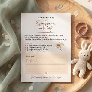 Baby Shower Advieskaart voor aanstaande moeder Een