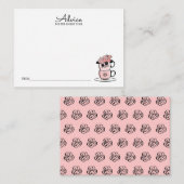 Baby shower-advieskaart voor theatergebruik en blo informatiekaartje (Voorkant / Achterkant)