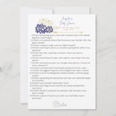 Baby shower Adviezen niemand vertelt je Game Kaart (Voorkant)