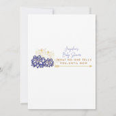 Baby shower Adviezen niemand vertelt je Game Kaart (Achterkant)