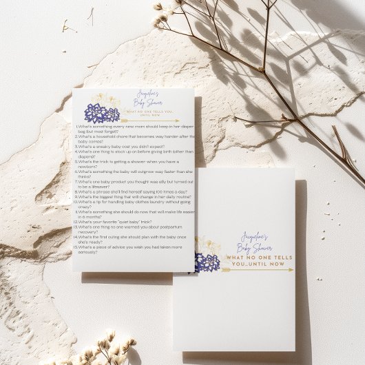 Baby shower Adviezen niemand vertelt je Game Kaart