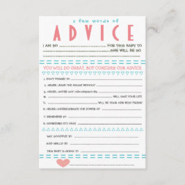 baby shower Adviezenkaarten Kaart