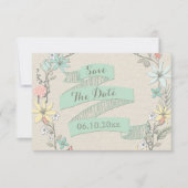 baby shower - afwerking - afdruk - spaar de datum save the date (Voorkant)