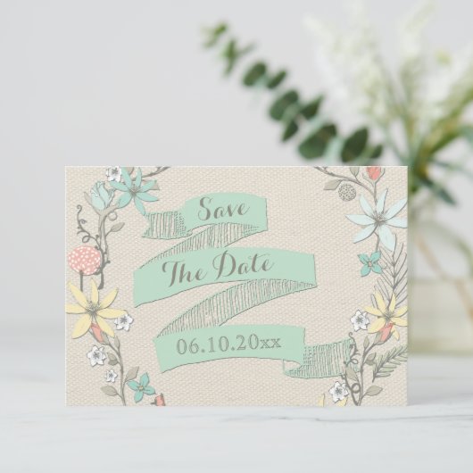 baby shower - afwerking - afdruk - spaar de datum  save the date (Staand voorkant)