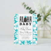 BABY SHOWER | Aloha Welcome Baby Briefkaart (Staand voorkant)