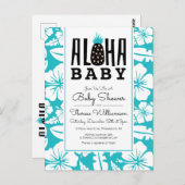 BABY SHOWER | Aloha Welcome Baby Briefkaart (Voorkant / Achterkant)