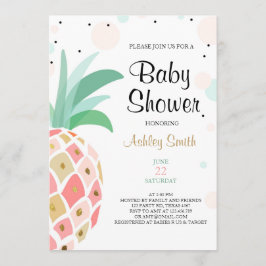 Baby shower anananas uitnodiging Tropisch bridal