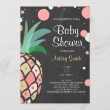 Baby shower anananas uitnodiging Tropisch bridal