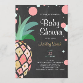 Baby shower anananas uitnodiging Tropisch bridal