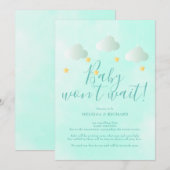 Baby shower Annuleringsdouche per Mail Neutral Kaart (Voorkant / Achterkant)
