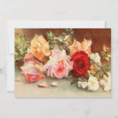  Baby shower, Antiek Rozen Bloemen bloemen Kaart (Achterkant)