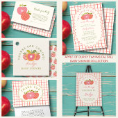 Baby shower Appel van Onze Oog Herfst Luier Raffle Informatiekaartje