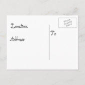 Baby shower Aqua Butterflies Uitnodiging Briefkaart (Achterkant)