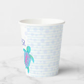 baby shower aqua zee papieren bekers (Links)