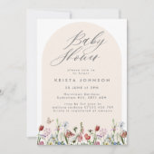 Baby shower Arch & Wild Flowers Kaart (Voorkant)