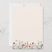 Baby shower Arch & Wild Flowers Kaart (Achterkant)