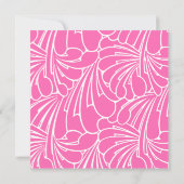 Baby shower, Art Nouveau Floral Pattern Kaart (Achterkant)