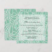 Baby shower, Art Nouveau Floral Pattern Kaart (Voorkant / Achterkant)