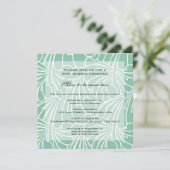 Baby shower, Art Nouveau Floral Pattern Kaart (Staand voorkant)