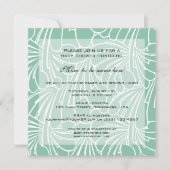  Baby shower, Art Nouveau Floral Pattern Kaart (Voorkant)